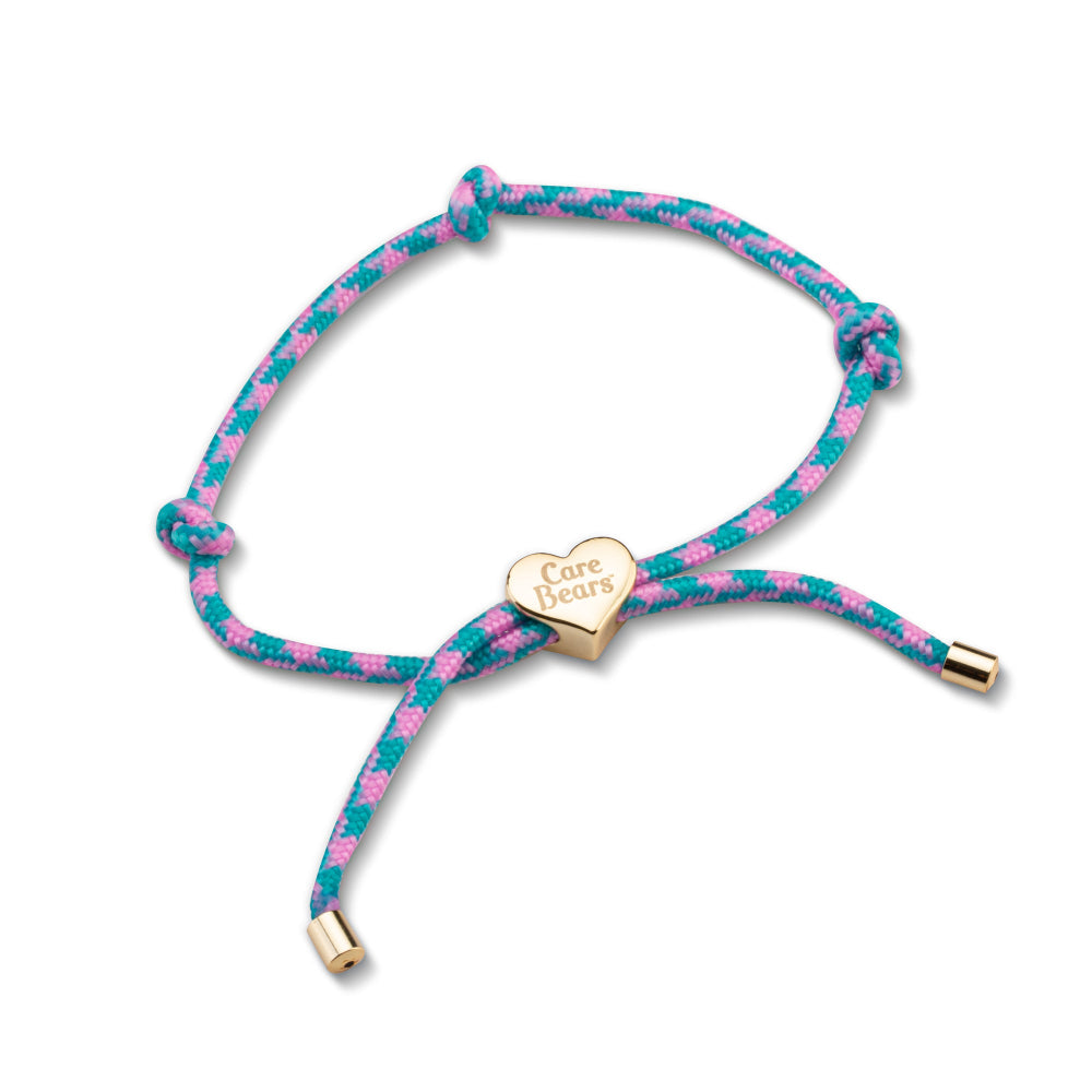 Care-Bears-Heart-Logo-Corded-Bracelet-Couture-Kingdom-Yellow-Gold-Licensed-Jewellery