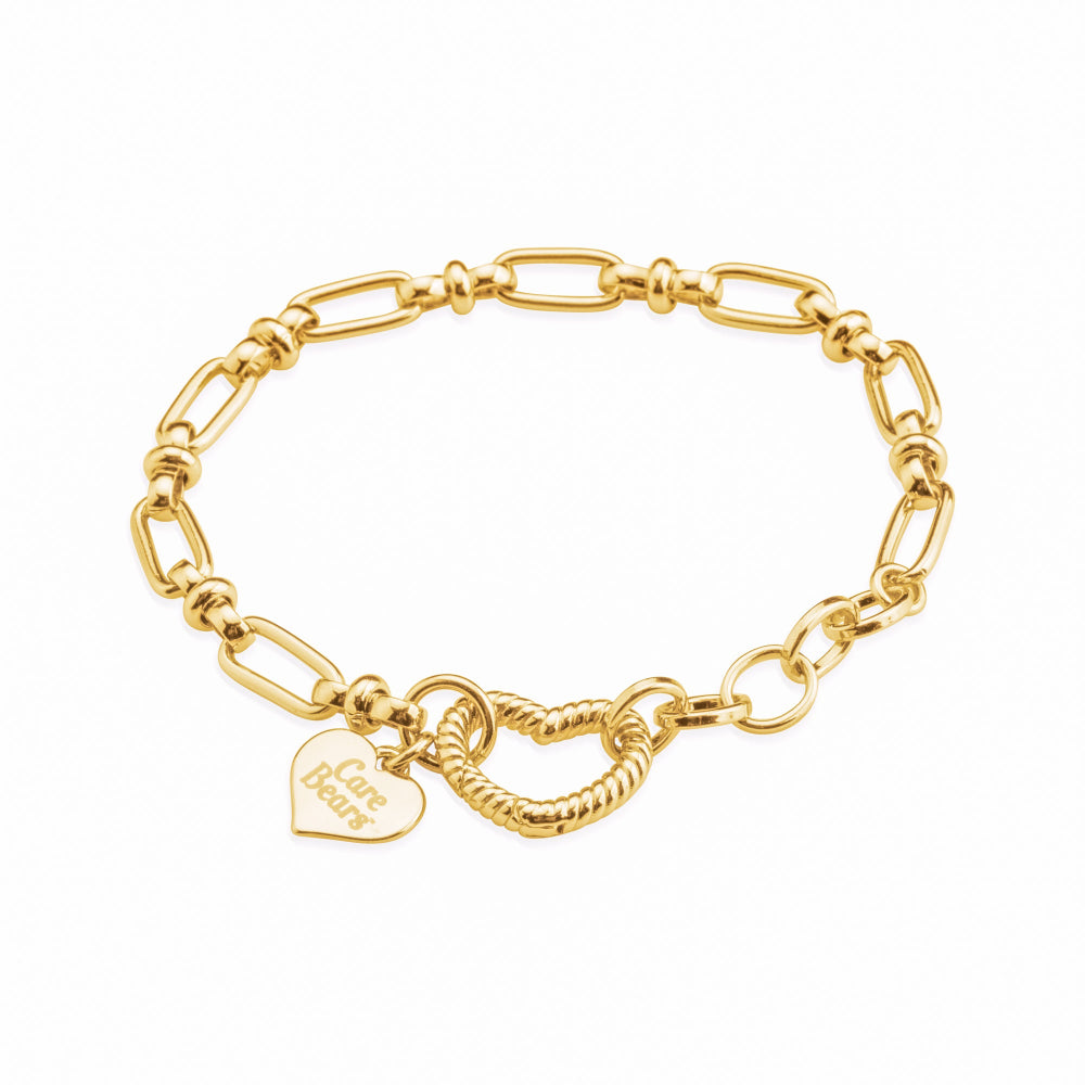 Care-Bears-Charm-Bracelet-Yellow-Gold-Licensed-Jewellery-Couture-Kingdom