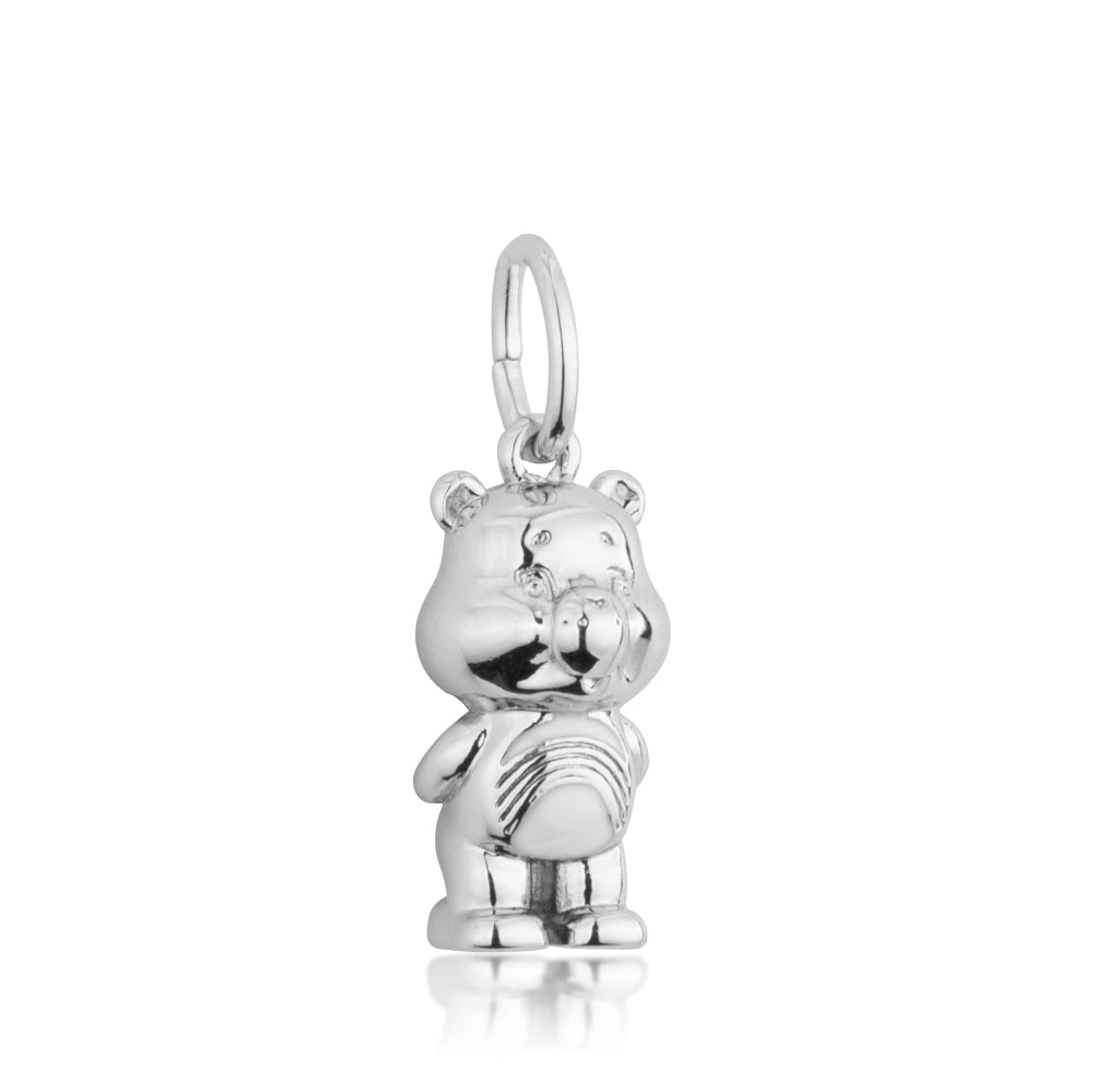 Care-Bears-Cheer-Bear-Charm-White-Gold-Licensed-Jewellery-Couture-Kingdom
