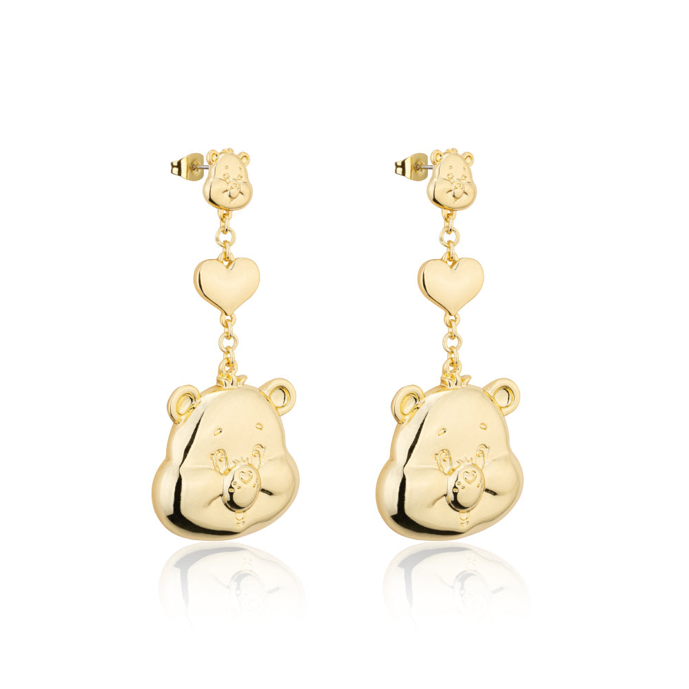 Care-Bears-Yellow-Gold-Statement-Drop-Earrings-By-Couture-Kingdom