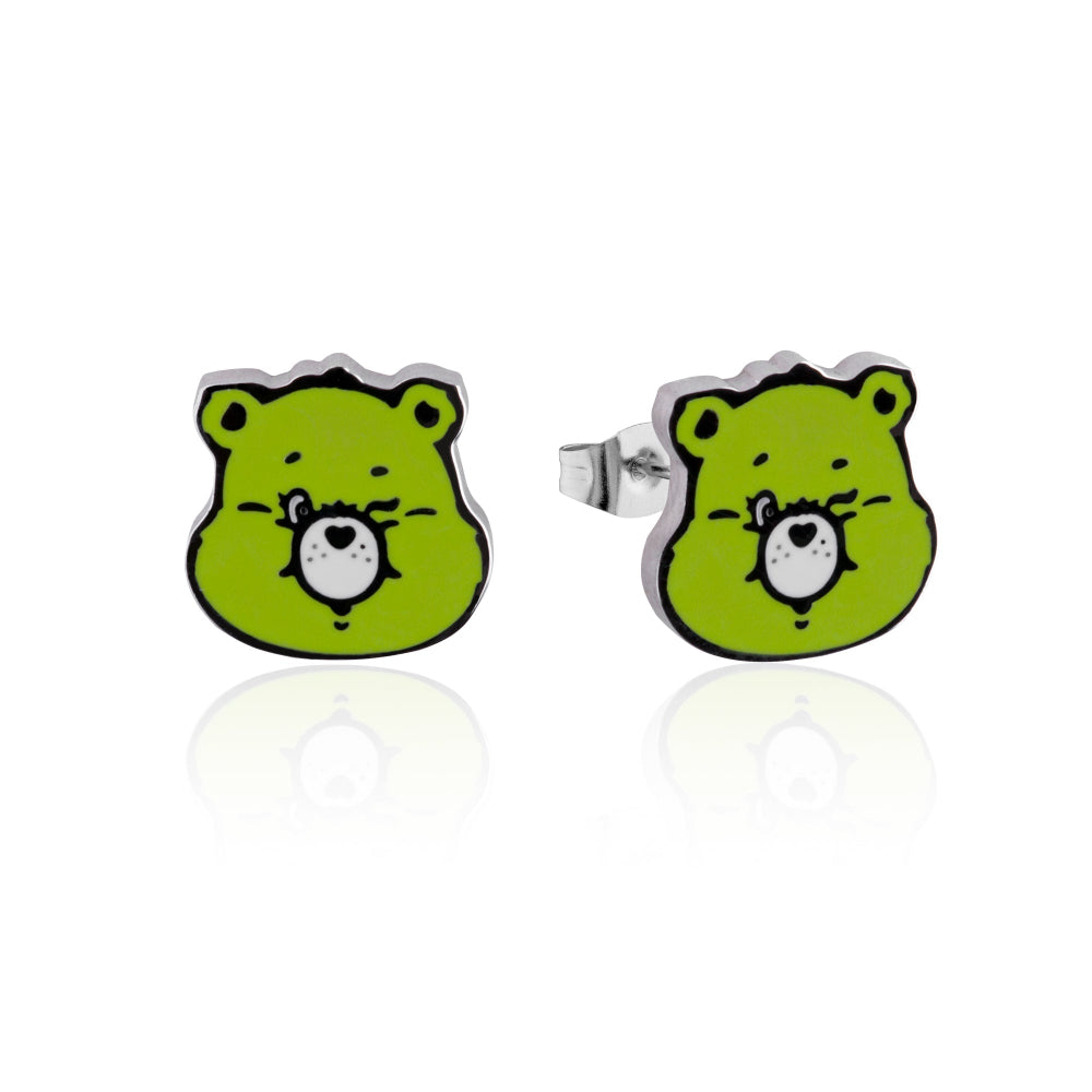 Care-Bears-Good-Luck-Bear-Enamel-Stud-Earrings-Stainless-Steel-Licensed-Jewellery-Couture-Kingdom