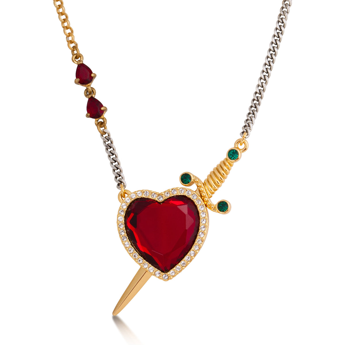 Disney-Snow-White-Crystal-Heart-agger-necklace-Couture-Kingdom