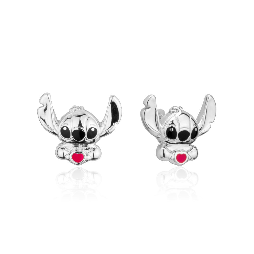 Disney-lilo-stitch-heart-white-gold-stud-earrings-couture-kingdom-DSE1140