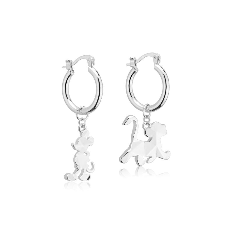 Disney_100_Couture_Kingdom_Facet_Hoop_Earrings_Mickey_Simba_White_Gold_Jewellery