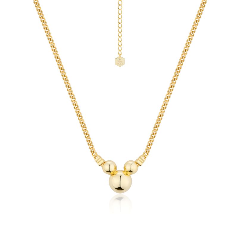 Mickey mouse discount gold necklace