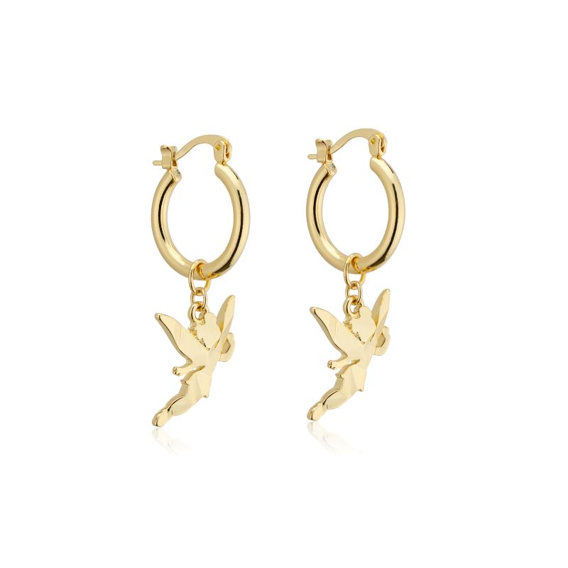 Small charm hoop shop earrings