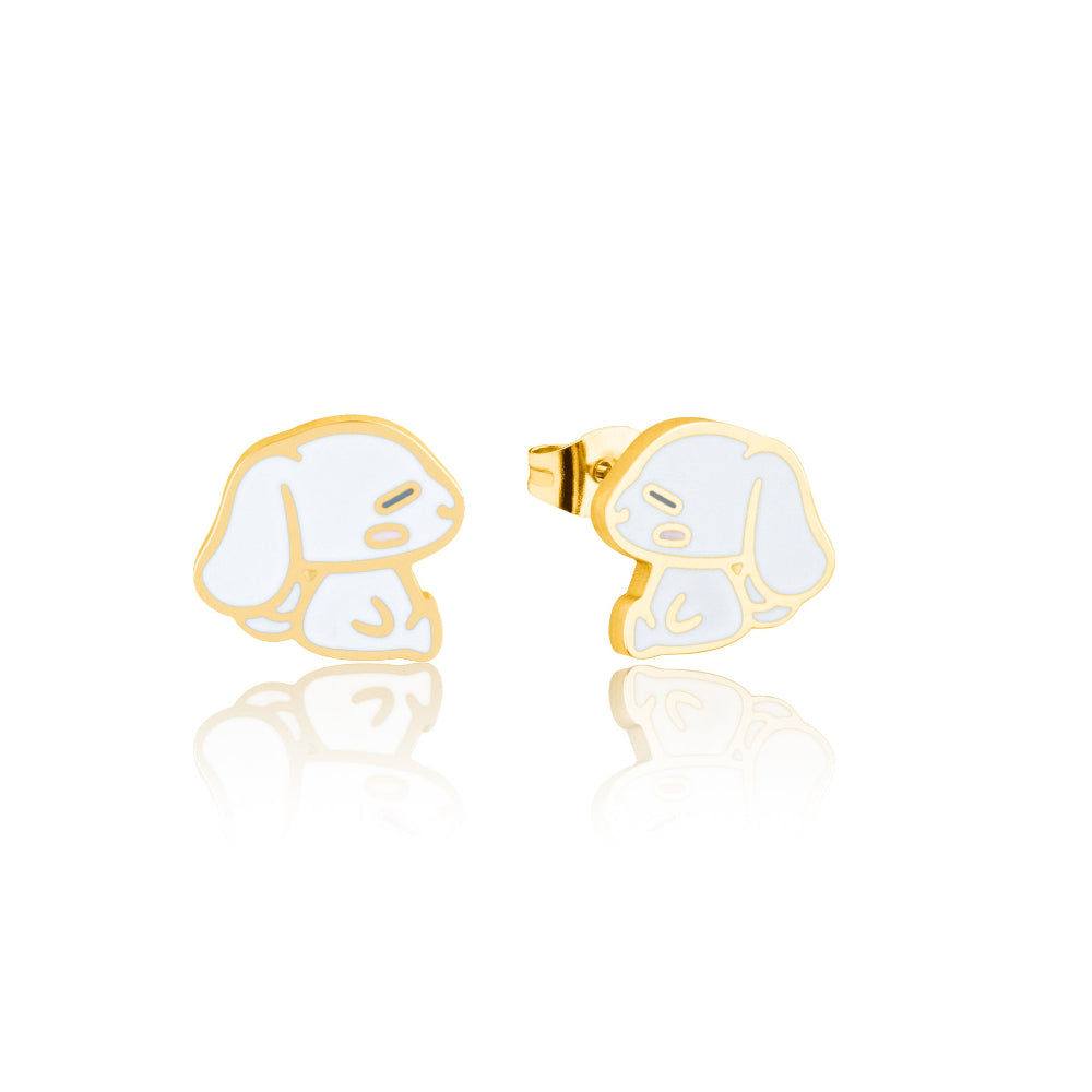 Sanrio-Cinnamoroll-Yellow-Gold-Stainless-Steel-Stud-Earrings-Licensed-Jewellery-Couture-Kingdom
