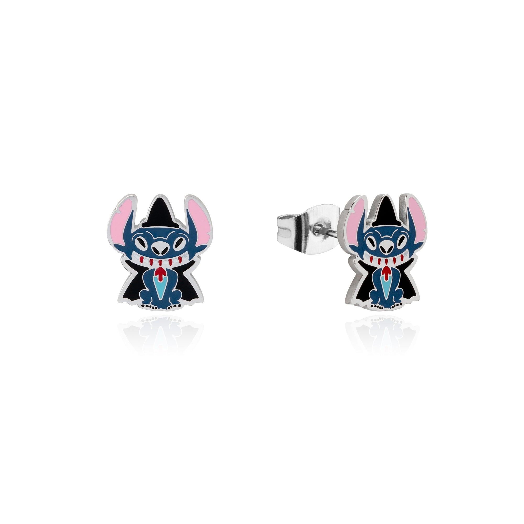 ECC Disney Lilo and Stitch Dracula Enamel Stud Earrings