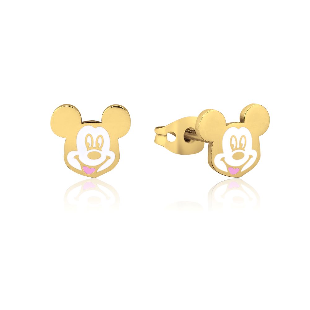 ECC Mickey Mouse Enamel Stud Earrings Couture Kingdom