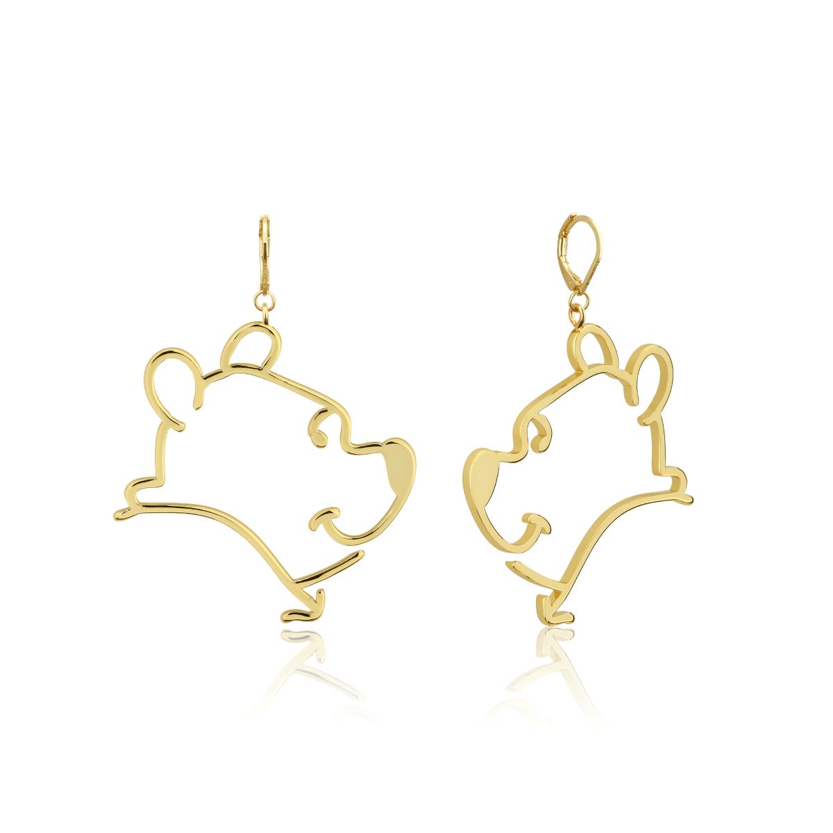 Pooh bear earrings on sale
