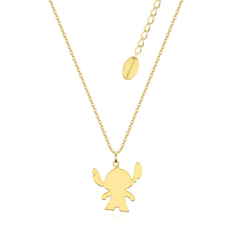 Disney_Lilo_Stitch_Couture_Kingdom_Yellow_Gold_Necklace_Front_View_Ohana_DYN1089