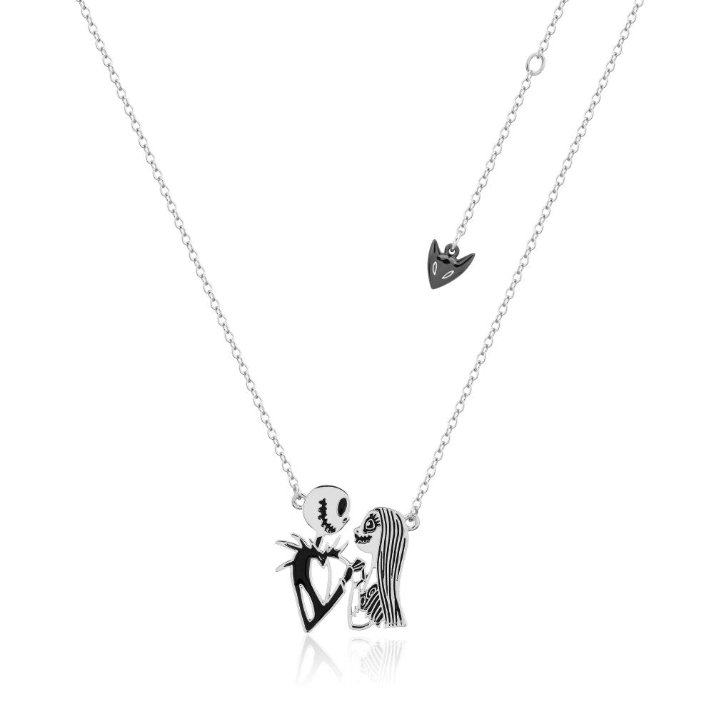 Disney_Nightmare_Before_Christmas_Jack_Skellington_Sally_Finkelstein_Necklace_White_Gold_Couture_Kingdom_DSN1080