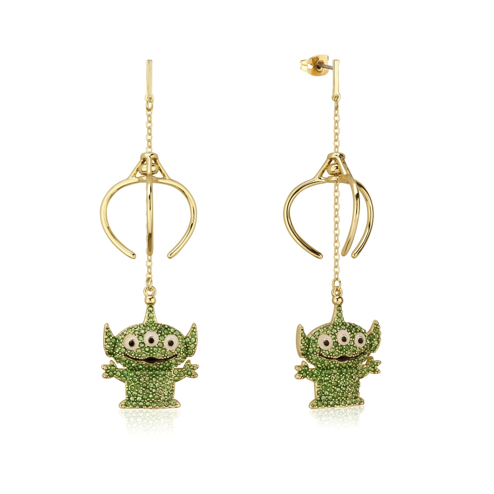 Toy Story Pixar Alien Crystal Claw Drop Earrings