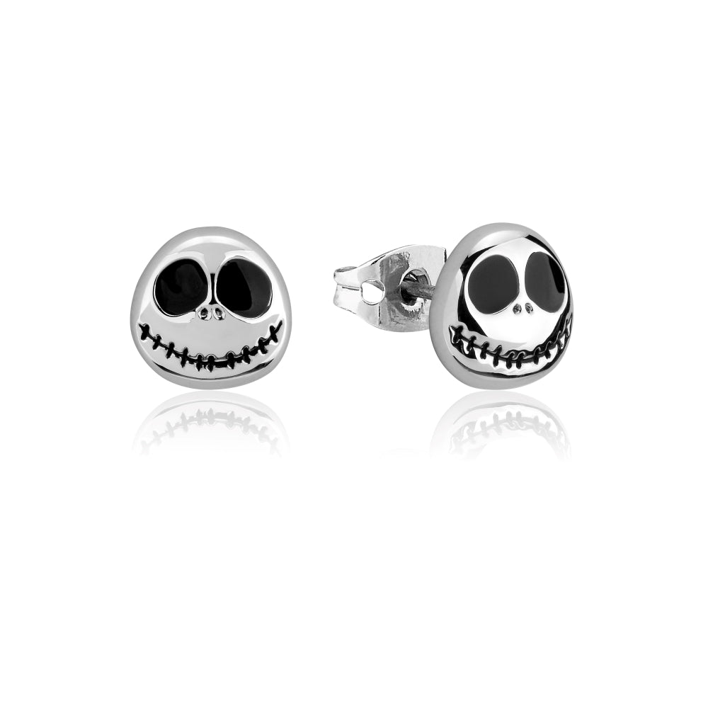 Nightmare_Before_Christmas_Jack_Skellington_Stud_Earrings_White_Gold_Couture_Kingdom_DSE612