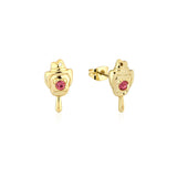 Streets_Bubble_OBill_Pink_Crystal_Nose_Stud_Earrings_Yellow_Gold_Couture_Kingdom