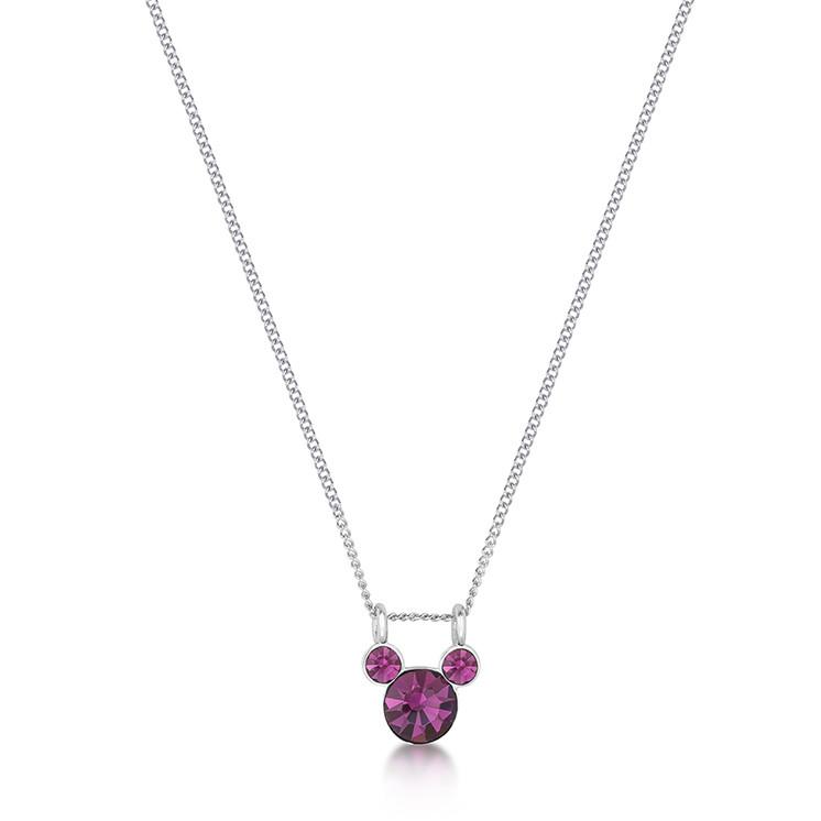 Minnie mouse birthstone necklace hotsell
