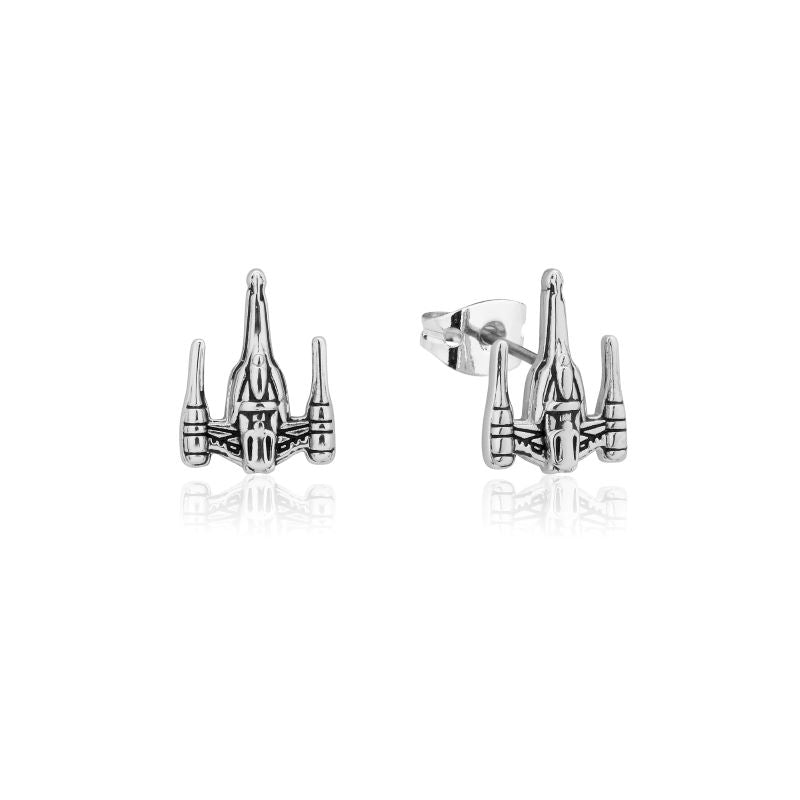 Precious Metal Star Wars N1Starfighter Stud Earrings Couture Kingdom