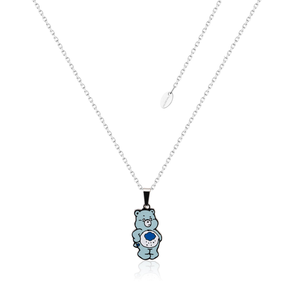  Care Bears Grumpy Bear Belly Badge Enamel Necklace-Kids-Jewellery-Couture-Kingdom