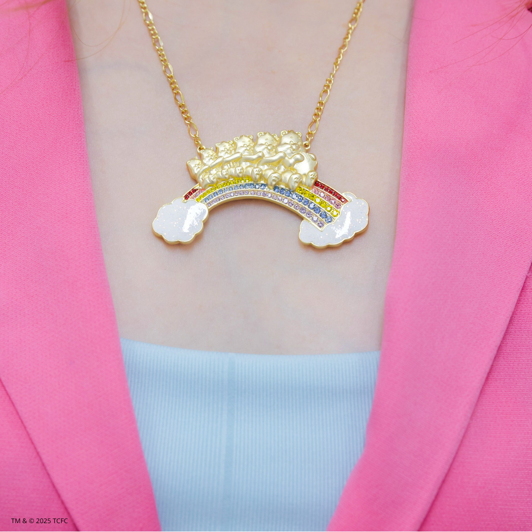 Care-Bear-Rainbow-Statement-Necklace-by-Couture-Kingdom-on-Model