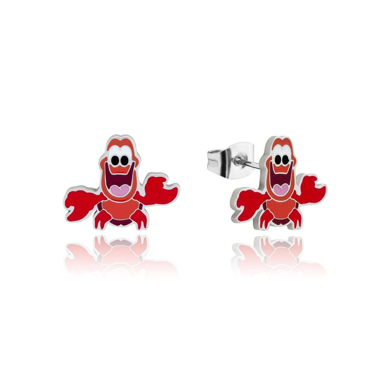 Disney_Little_Mermaid_Sebastian_Stainless_Steel_Stud_Earrings_Kids_Jewelry_Jewellery_Couture_Kingdom_SPE196