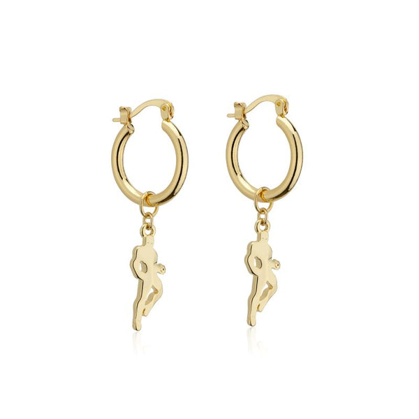Buy Enjolive Antique gold Iron Earrings for Women at Amazon.in