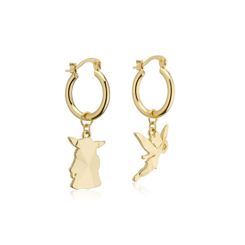 Disney_100_Star_Wars_Mandalorian_Grogu_Disney_Tinker_Bell_Facet_Charm_Hoop_Earrings_Yellow_Gold_Jewellery_Couture_Kingdom
