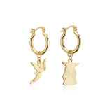 Disney_100_Tinker_Bell_Mandalorian_Grogu_Facet_Charm_Hoop_Earrings_Yellow_Gold_Jewellery_Couture_Kingdom_DYE1118