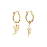Disney_100_Tinker_Bell_Marvel_Iron_Man_Facet_Charm_Hoop_Earrings_Yellow_Gold_Jewellery_Couture_Kingdom_DYE1118
