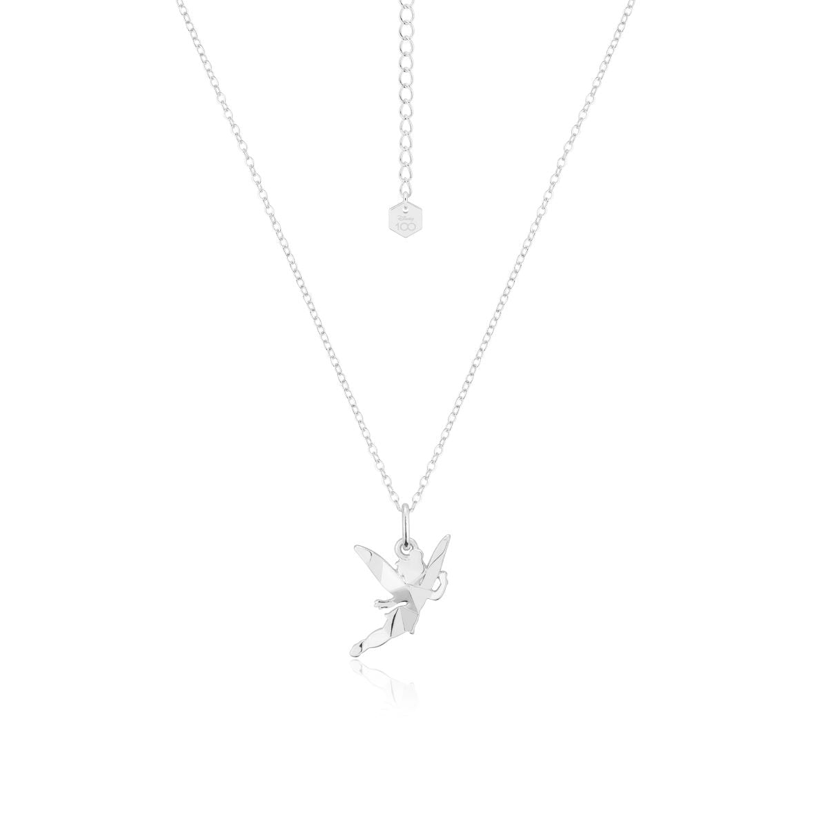Disney Couture TinkerBell ネックレス+ピアス 14K金 Disney Couture 14kt Gold-Plated Pave Crystal Tinkerbell Wish