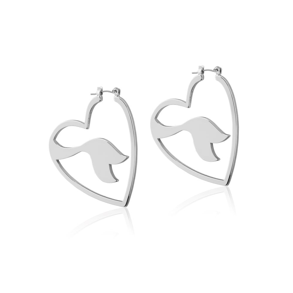 Disney Princess The Little Mermiad Ariel Mermaid Tail Hoop Earrings