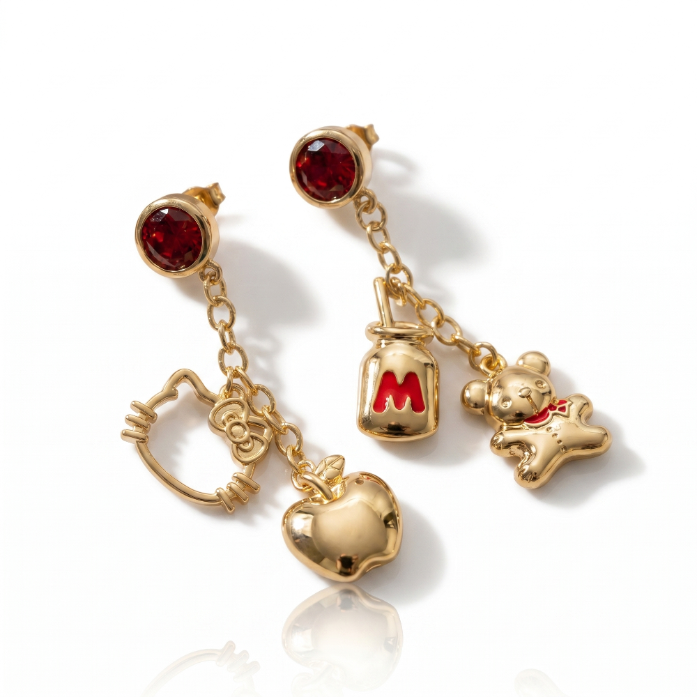 PRE-ORDER Sanrio Hello Kitty Core Charm Drop Earrings