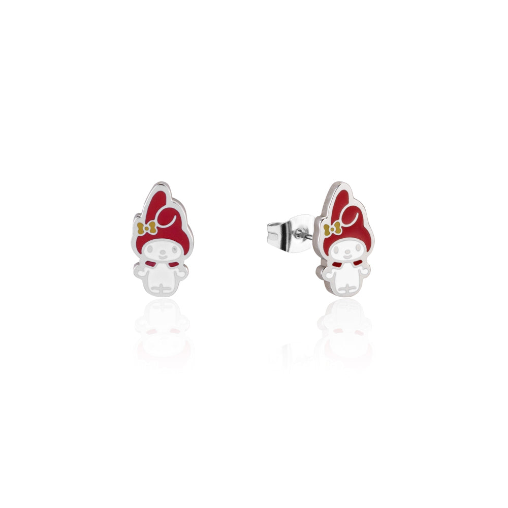 Sanrio My Melody Enamel Stainless Steel Stud Earrings by couture kingdom