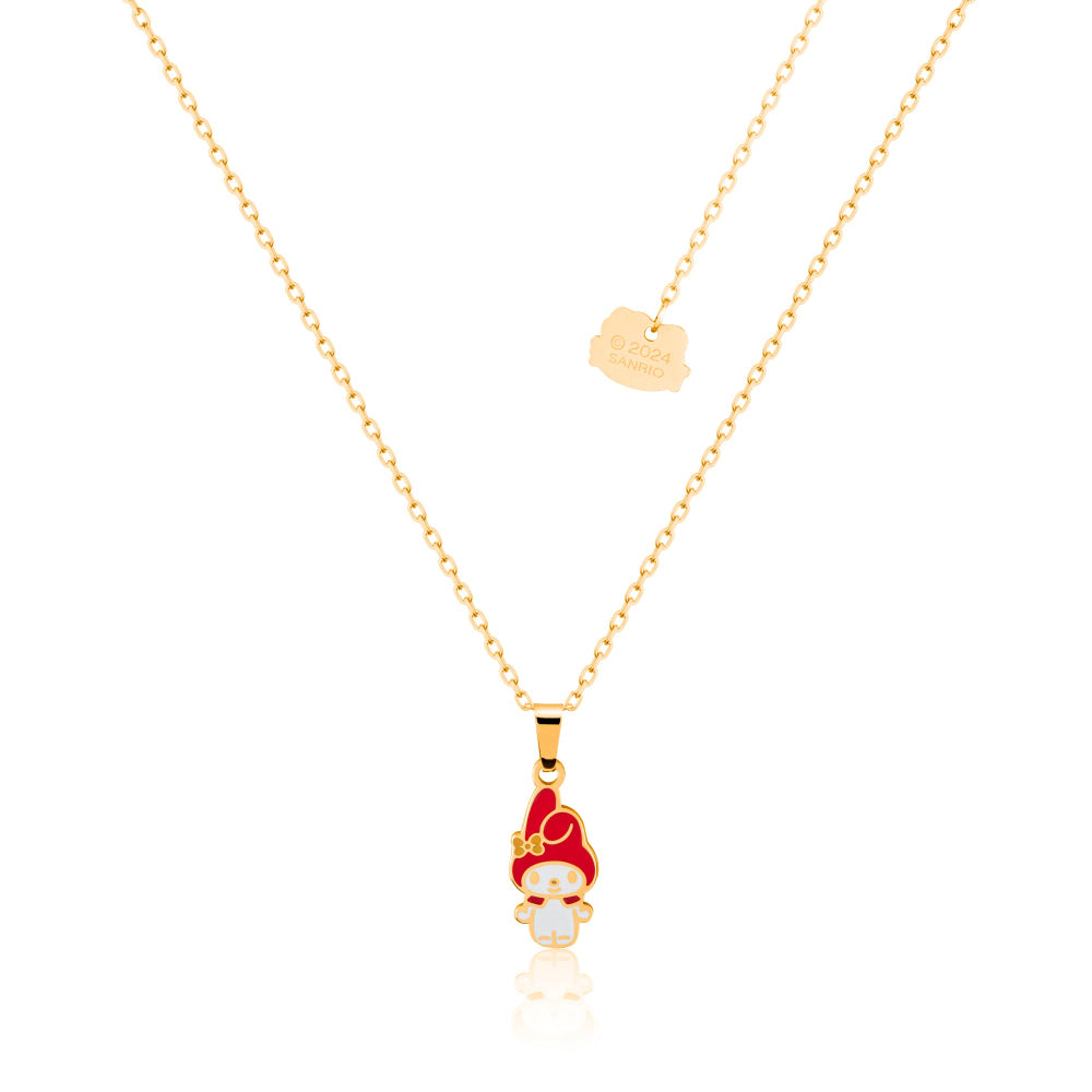 Sanrio My Melody Gold plated stainless steel enamel Necklace by Couture Kingdom