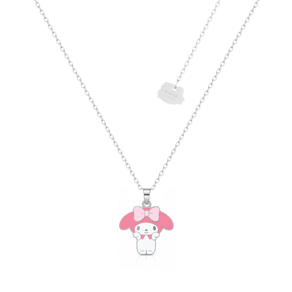 Stainless Steel My Melody enamel Necklace by Couture Kingdom on a white background