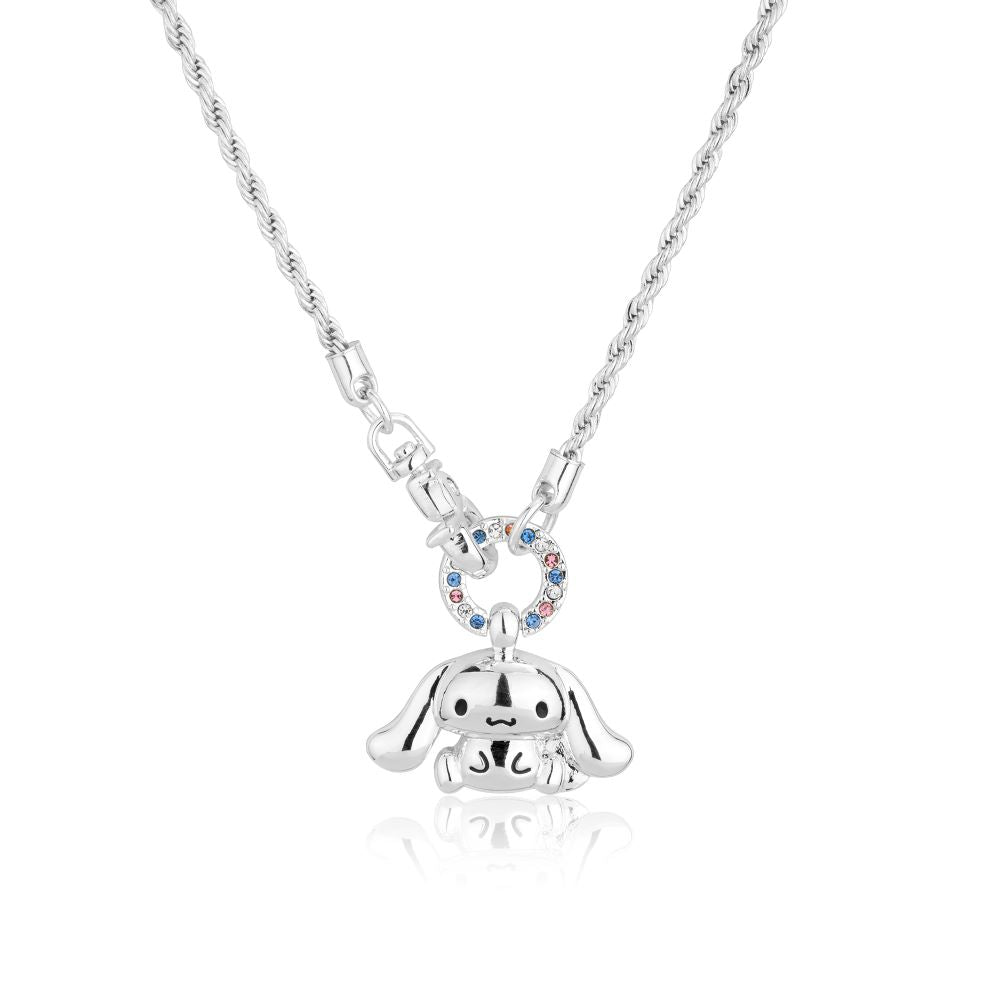 Sanrio-Hello-Kitty-Friends-Cinnamoroll-Necklace-White-Gold-Jewellery-Couture-Kingdom-HCN003