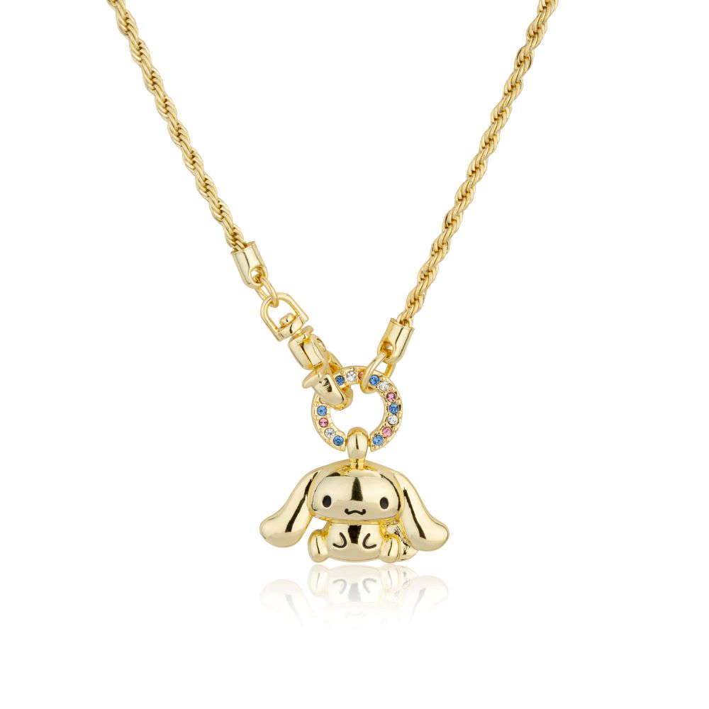 Sanrio-Hello-Kitty-Friends-Cinnamoroll-Necklace-Yellow-Gold-Jewellery-Couture-Kingdom-HCN004