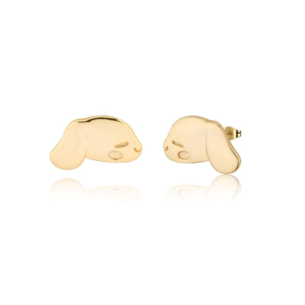Sanrio-Hello-Kitty-Friends-Cinnamoroll-Sterling-Silver-Yellow-Gold-Stud-Earrings-Luxe-Fine-Jewellery-Couture-Kingdom-HSE010