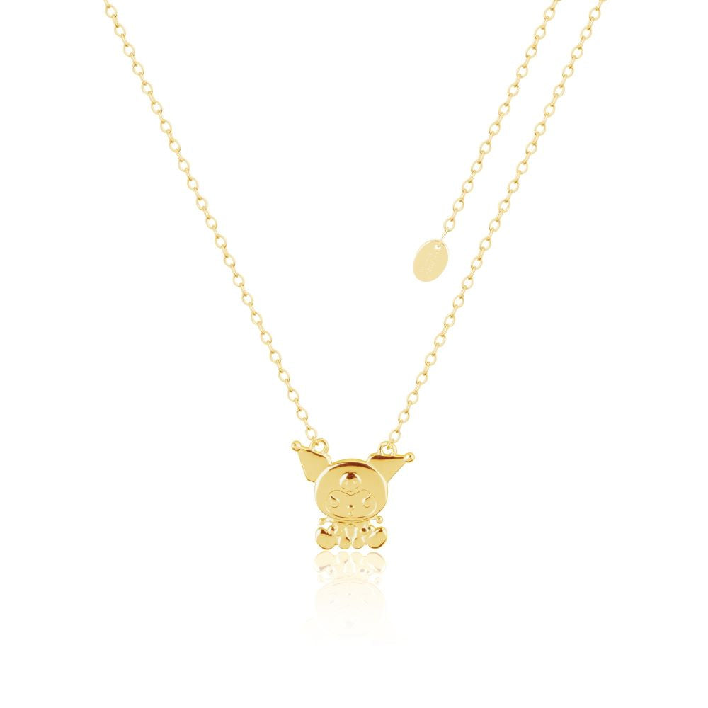 Sanrio-Hello-Kitty-Friends-Kuromi-Sterling-Silver-Yellow-Gold-Necklace-Luxe-Fine-Jewellery-Couture-Kingdom-HSN006