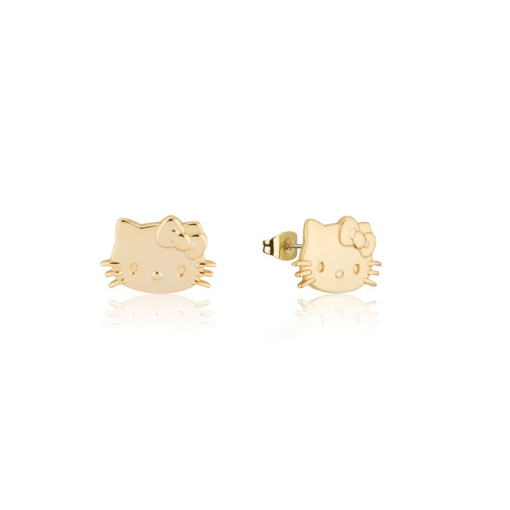 Sanrio-Hello-Kitty-Sterling-Silver-Yellow-Gold-Stud-Earrings-Luxe-Fine-Jewellery-Couture-Kingdom-HSE002