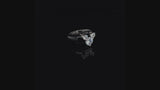 Disney 100 Mickey Mouse CZ Black Enamel Ring