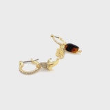 360_Degree_View_Of_Streets_Paddle_Pop_Banana_Mini_Hoop_Earrings
