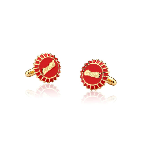 CC002_Coca-Cola_Bottle_Cap_Coke_Red_Cufflinks_Yellow_Gold_Couture_Kingdom