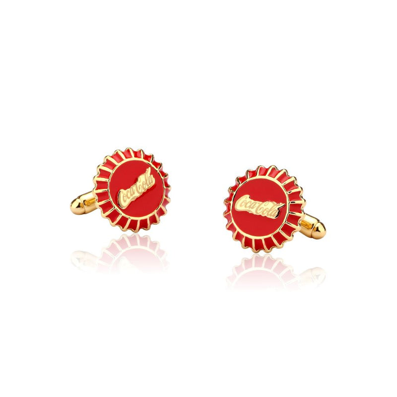 CC002_Coca-Cola_Bottle_Cap_Coke_Red_Cufflinks_Yellow_Gold_Couture_Kingdom