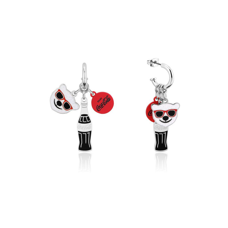 CE012_Coca-Cola_Polar_Bear_Coke_Contour_Bottle_Charm_Hoop_Earrings_White_Gold_Couture_Kingdom