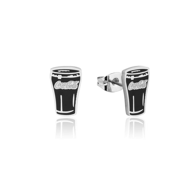 CHE002_Coca-Cola_Glassof_Coke_Stainless_Steel_Stud_Earrings_Couture_Kingdom