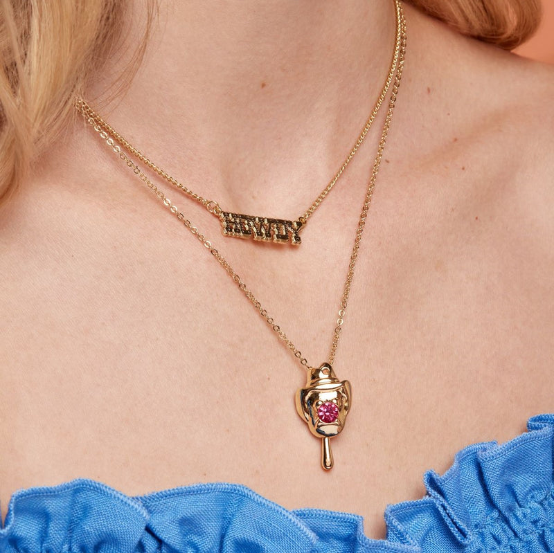 Couture_Kingdom_Streets_Bubble_OBill_Pink_Crystal_Necklace_On_Model