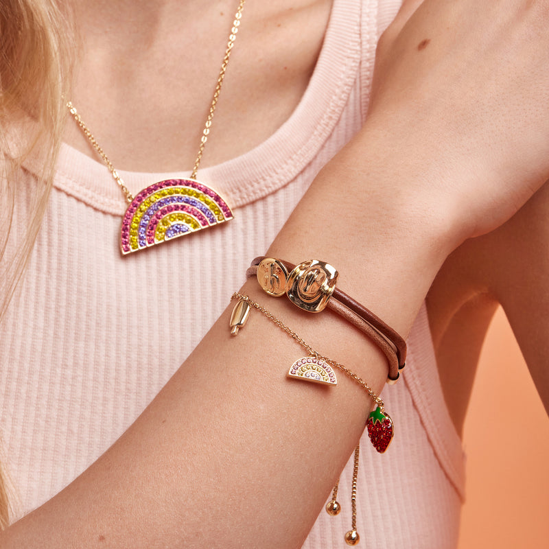 Streets_Bubble_OBill_leather_Slider_Lariat_Bracelet_On_Model