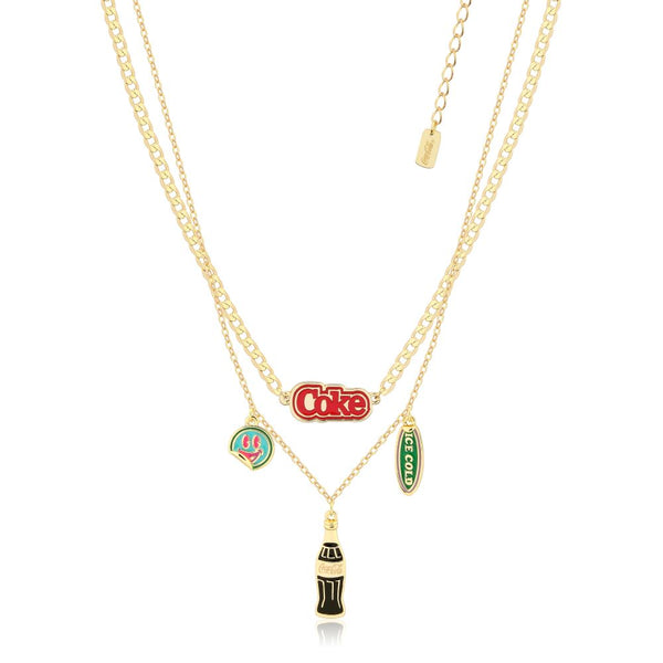 CN001_Coca-Cola_Coke_Contour_Bottle_Double_Layer_Necklace_Yellow_Gold_Couture_Kingdom