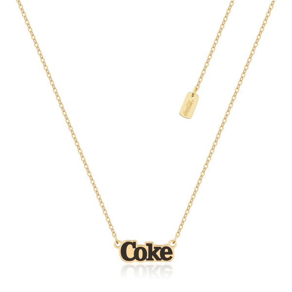 CN003_Coca-Cola_Coke_Logo_Yellow_Gold_Necklace_Couture_kingdom