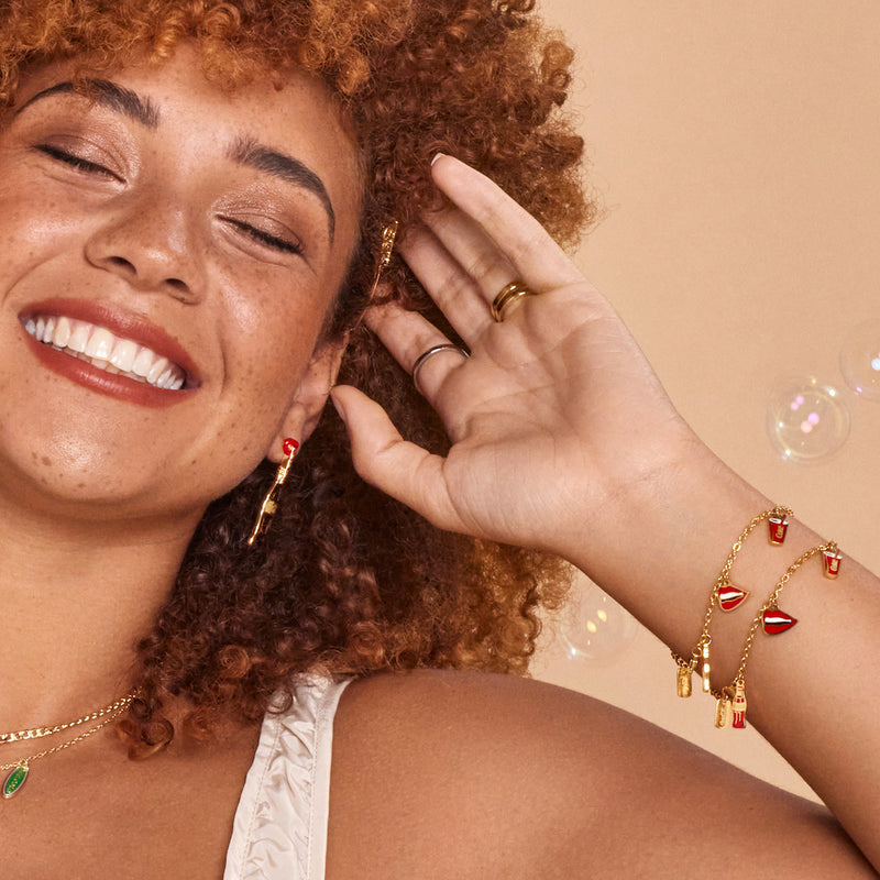CB001_Coca-Cola_Charm_Bracelet_Coke_Red_Yellow_Gold_Dainty_Couture_Kingdom_Worn_On_Model
